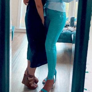 Zara blue skinny jeans - size 6, worn twice!